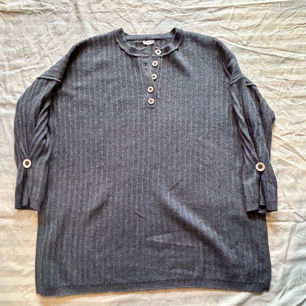 Free People around the clock sweater color grey size S